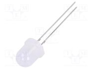 LED; 8mm; white cold; 5800÷7000mcd; 30°; Front: convex; 2.9÷3.6VDC OPTOSUPPLY