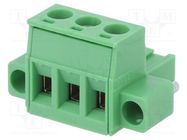 Pluggable terminal block; 5.08mm; ways: 3; straight; plug; female PHOENIX CONTACT