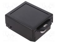 Enclosure: multipurpose; X: 79mm; Y: 91mm; Z: 45mm; ABS; black GAINTA