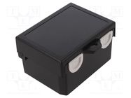 Enclosure: multipurpose; X: 122mm; Y: 91mm; Z: 69mm; ABS; black GAINTA