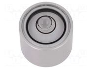 Spirit level; H: 13mm; aluminium; Body: natural; bull's eye levels ELESA+GANTER