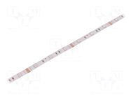 LED tape; RGB; 5050; LED/m: 30; 10mm; white PCB; IP20; 7.2W/m; 12VDC WISVA OPTOELECTRONICS
