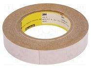 Tape: fixing; W: 25.4mm; L: 54.84m; Thk: 0.05mm; nitrile phenolic 3M