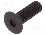 Screw; M2.5x8; 0.45; Head: countersunk; hex key; HEX 1,5mm; steel BOSSARD