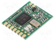 Module: RF; FM transceiver; FSK; UART; -117dBm; 2.4÷3.6VDC; 434MHz 