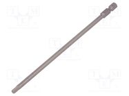 Screwdriver bit; hex key; HEX 9/64"; Overall len: 152mm WERA