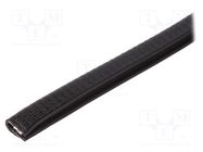 Hole and edge shield; PVC; L: 10m; black; H: 14mm; W: 10.5mm ELESA+GANTER