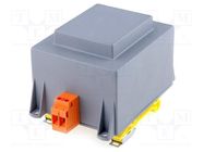 Transformer: encapsulated; 100VA; 230VAC; 230V; 430mA; IP00; C: 63mm INDEL