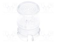 LED lens; round; polycarbonate; transparent; 5mm; Front: flat FIX&FASTEN