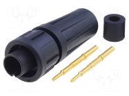 Connector: circular; plug; male; 7A; 250V; PIN: 2; EN2; soldering SWITCHCRAFT