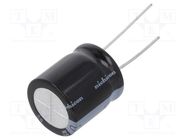 Capacitor: electrolytic; THT; 3300uF; 16VDC; Ø18x15mm; Pitch: 7.5mm NICHICON