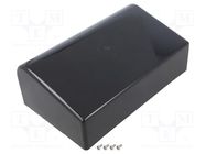 Enclosure: desktop; 1595; X: 215mm; Y: 130mm; Z: 75mm; ABS; black HAMMOND