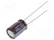 Capacitor: electrolytic; low ESR; THT; 100uF; 35VDC; Ø8x11.5mm NICHICON