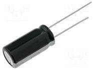 Capacitor: electrolytic; THT; 100uF; 400VDC; Ø18x40mm; Pitch: 7.5mm PANASONIC