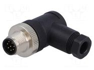 Connector: M12; plug; PIN: 8; male; 30V; angled 90°; IP65,IP67; 2A DEGSON ELECTRONICS