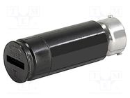 Adapter; cylindrical fuses; 6.3x32mm; 10A; black; 500VAC; UL94V-0 SCHURTER