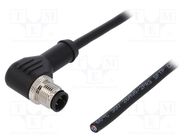 Connector: M12; plug; PIN: 4; male; D code-Ethernet; IP65,IP67; 250V DEGSON ELECTRONICS