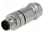 Connector: M12; plug; PIN: 5; male; A code-DeviceNet / CANopen DEGSON ELECTRONICS