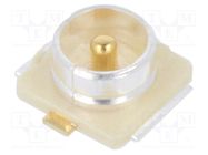 Connector: U.FL (IPX/AMC); socket; 50Ω; SMT; male HIROSE