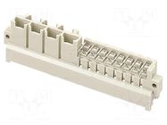 Connector: DIN 41612; socket; male; PIN: 31(7+24); straight; 15A HARTING