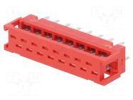 Connector: Micro-MaTch; adapter; PIN: 16; IDC,THT; 2x8; 1.27mm TE Connectivity