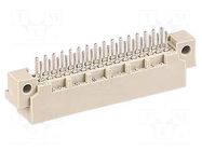 Connector: DIN 41612; socket; male; PIN: 32; straight; 2A; THT; a+b HARTING