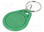 RFID pendant; plastic; green; 125kHz; 8BROM 