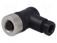 Connector: M12; plug; PIN: 8; female; 30V; angled 90°; IP65,IP67 DEGSON ELECTRONICS