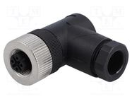 Connector: M12; plug; PIN: 5; female; B code-Profibus; for cable DEGSON ELECTRONICS