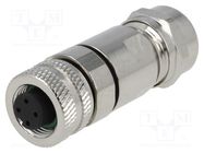 Connector: M12; plug; PIN: 4; female; A code-DeviceNet / CANopen DEGSON ELECTRONICS