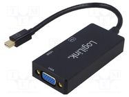 Adapter; DisplayPort 1.2,DVI 1.0,HDMI 1.4; black LOGILINK