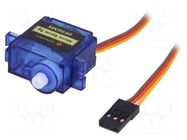 Motor: servo; 4.8÷6VDC; micro; analogue; 22x12.5x29.5mm; polyamide DFROBOT