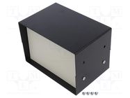 Enclosure: with panel; 1458; X: 152mm; Y: 102mm; Z: 102mm; steel HAMMOND