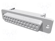 Connector: D-Sub; PIN: 25; plug; female; for ribbon cable; straight HARTING
