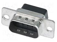 Connector: D-Sub; PIN: 9; plug; male; for cable; straight; crimped HARTING