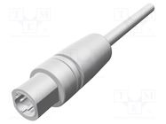 Connector: M12; plug; PIN: 4; male; D code-Ethernet; for cable; IP54 HARTING