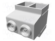 PCB terminal block; angled 90°; 15mm; ways: 2; on PCBs; 0.5÷35mm2 HARTING