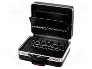 Case; tool case; with wheels; black; X-ABS; 470x210x360mm; 35l PARAT