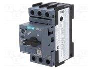 Motor breaker; 0.37kW; 220÷690VAC; for DIN rail mounting; 3RV2 SIEMENS