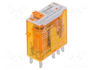 Relay: electromagnetic; DPDT; Ucoil: 230VAC; Icontacts max: 15A FINDER