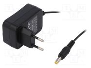 Power supply: switching; mains,plug-in; 9VDC; 1A; 9W; Out: 5,5/2,1 LVSUN