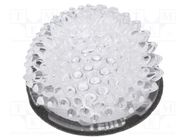 LED lens; round; polycarbonate; transparent; LED CREE; H: 14.6mm LEDIL