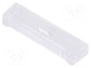Ending; rectangular; polycarbonate; transparent; 9.5mm LEDIL