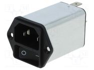 Connector: AC supply; socket; male; 4A; 250VAC; IEC 60320; C14 (E) SCHURTER