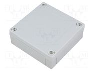 Enclosure: multipurpose; X: 100mm; Y: 100mm; Z: 35mm; MNX; grey; IK08 FIBOX