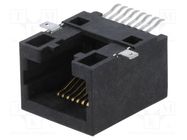 Connector: RJ45; socket; PIN: 8; Cat: 5; Layout: 8p8c; SMT; horizontal ENCITECH