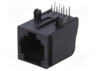 Connector: RJ45; socket; PIN: 8; Cat: 5; Layout: 8p8c; THT; angled ENCITECH