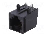 Connector: RJ45; socket; PIN: 8; Cat: 5; 8p8c; THT; angled ENCITECH