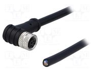 Connector: M8; female; PIN: 5; angled 90°; plug; 3A; IP65,IP67; 30V DEGSON ELECTRONICS