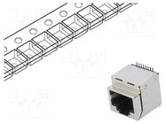 Connector: RJ45; socket; PIN: 8; Cat: 5; shielded; Layout: 8p8c; SMT ENCITECH